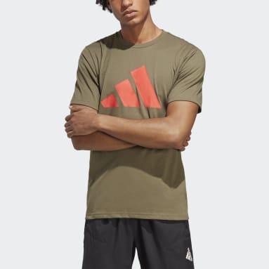 Playera Deportiva Train Essentials Feelready Logo Verde Hombre Training