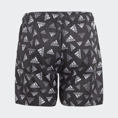 Boys Sportswear Black Logo Print CLX Swim Shorts