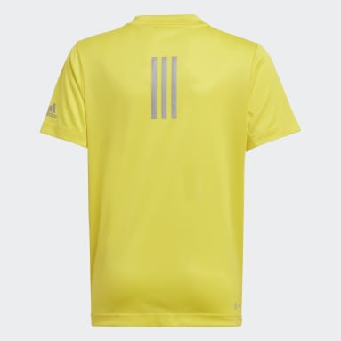 Kids Running Yellow UNITEFIT AEROREADY Run for the Oceans Tee (Gender Neutral)