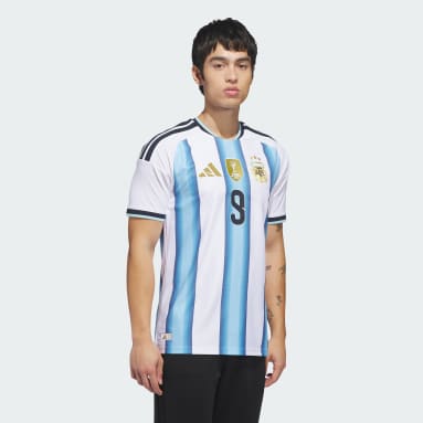 Argentina 26 Home Alvarez Authentic Jersey