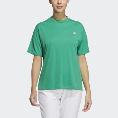 Women Golf Green 에어로레디 루즈 핏 크루넥 셔츠