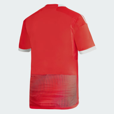 Camiseta Oficial de Visitante de la Selección Peruana 2023 Rojo Niño Fútbol