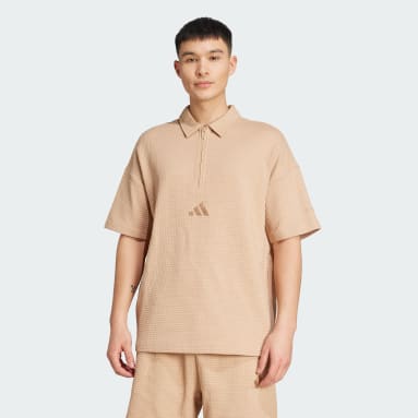All SZN Waffle Knit Half-Zip Polo