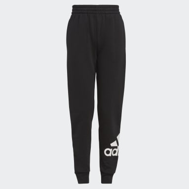Youth Training Black Essential Cotton Jogger Pants (Extended Size)
