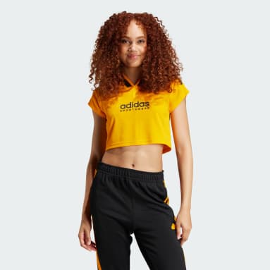 Maillot crop top à 3 bandes coupées Tiro