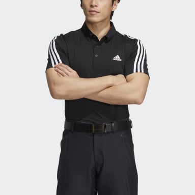 Men Golf Black AEROREADY 3-Stripes Polo Shirt