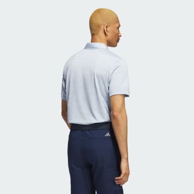 Men Golf Blue Chest-Graphic Golf Polo Shirt
