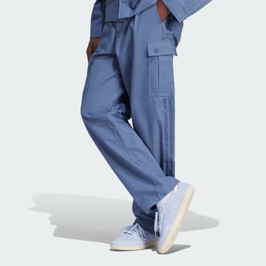 Pantaloni Premium Essentials+ Cargo Blu Uomo Originals