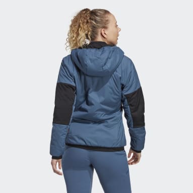 Women TERREX Blue Terrex Techrock Stretch PrimaLoft Hooded Jacket
