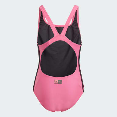 Girls Sportswear Pink adidas x Disney Minnie Mouse 3 Stripes Swimsuit