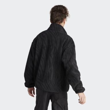 Männer Originals Graphics Animal Polarfleece Jacke Schwarz