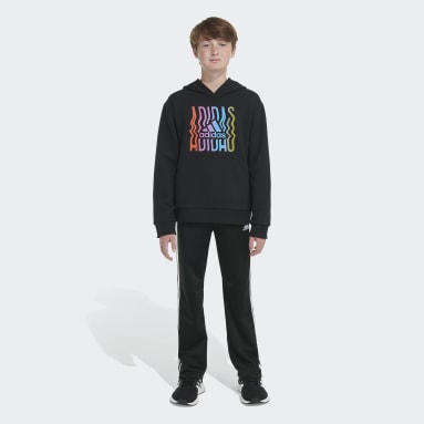 Youth Training Black Game-On Graphic Fleece Pullover Hoodie