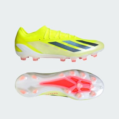 Football Yellow X Crazyfast Elite Artificial Grass Boots