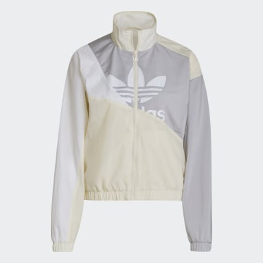 Track jacket adicolor Split Trefoil Beige Donna Originals