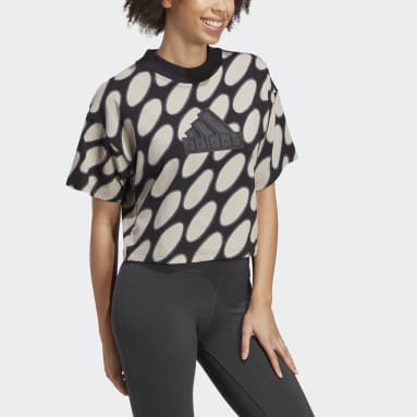 T-shirt Marimekko Future Icons 3-Stripes Marrone Donna Sportswear
