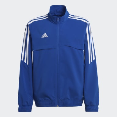 Kids Football Blue Condivo 22 Presentation Jacket