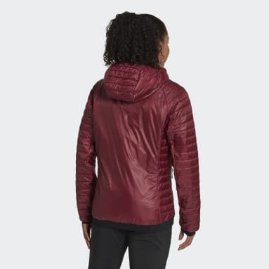 Terrex Techrock Primaloft Insulated Padded jakke med hette Burgendur