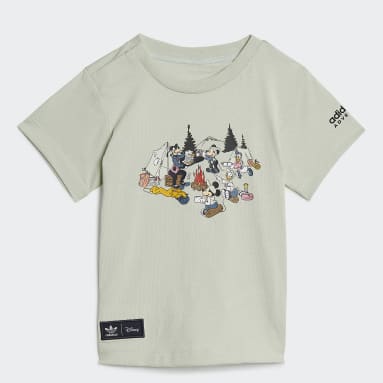 Camiseta Disney Mickey y Amigos Verde Niño Originals