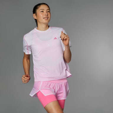ผู้หญิง วิ่ง สีชมพู เสื้อวิ่ง Tokyo