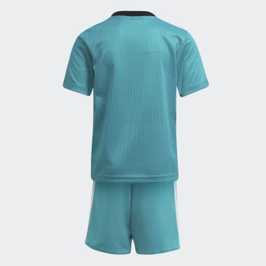 Mini Kit Third Real Madrid 21/22 Turquoise Enfants Football