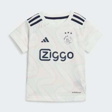 Děti Fotbal bílá Venkovní souprava Ajax Amsterdam 23/24 Kids