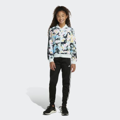 Youth Training White Allover Print 3-Stripes Jacket
