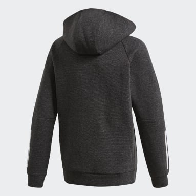 Felpa con cappuccio Must Haves Nero Ragazzo Sportswear