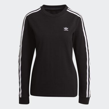 Women originals Black 3ST 롱슬리브티