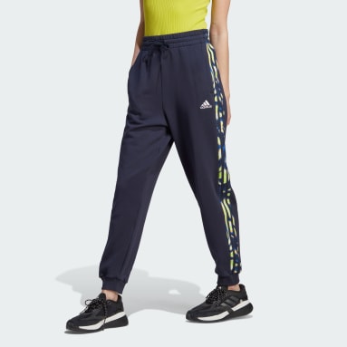 Pantalón 3 Rayas Estampado Vibrante Azul Mujer Sportswear