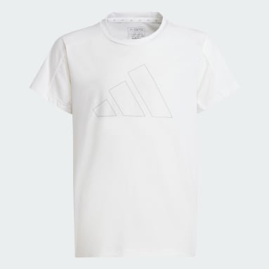 Polo Essentials AEROREADY Regular-Fit Logo Blanco Niña Sportswear