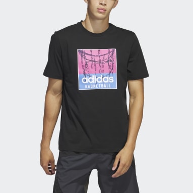 Polera Estampada Chain Net Basketball Negro Hombre Basketball
