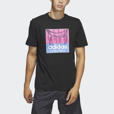 T-shirt graphique Chain Net Basketball noir Hommes Basketball