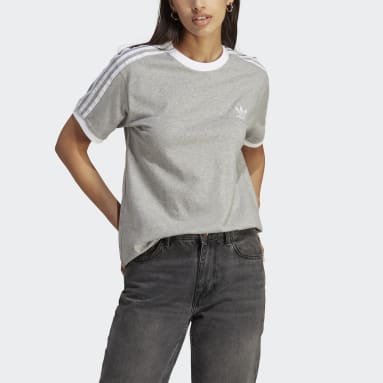 T-shirt 3-Stripes Adicolor Classics Cinzento Mulher Originals
