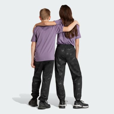Youth 8-16 Years Sportswear Brand Love Debossed Joggers Kids