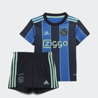 Kids Football Blue Ajax Amsterdam 21/22 Away Baby Kit