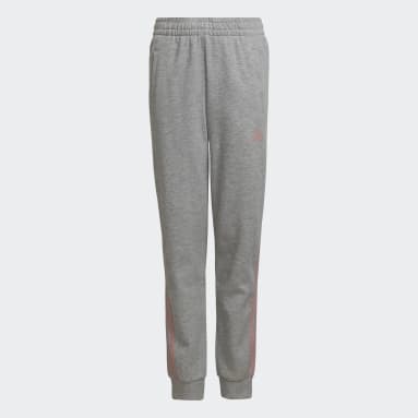 Pantalón 3 Tiras Pierna Cónica Gris Niña Sportswear