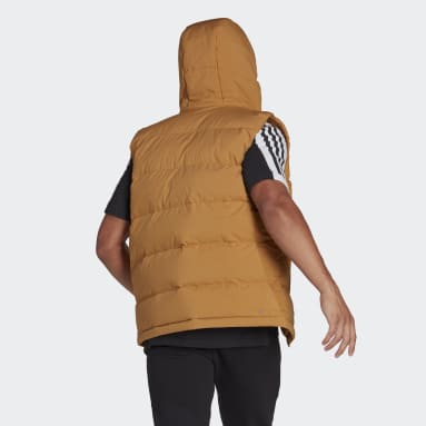 Helionic Hooded Down Vest Brązowy