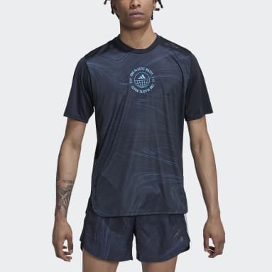 Camiseta Designed for Running for the Oceans Negro Hombre Running
