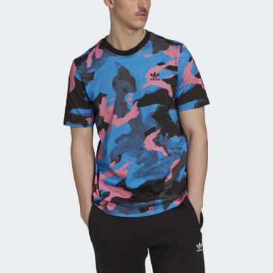 Camo Series Allover Print T-skjorte Blå