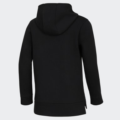 Youth Training Black Fleece Cotton Hooded Pullover
