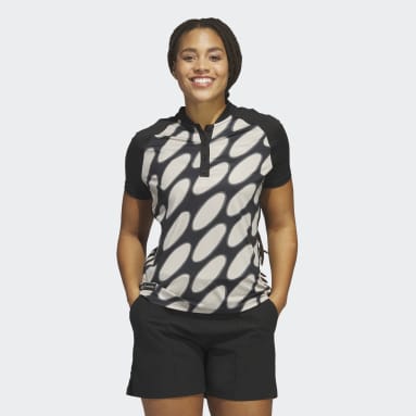 Women Golf Black Marimekko Polo Shirt