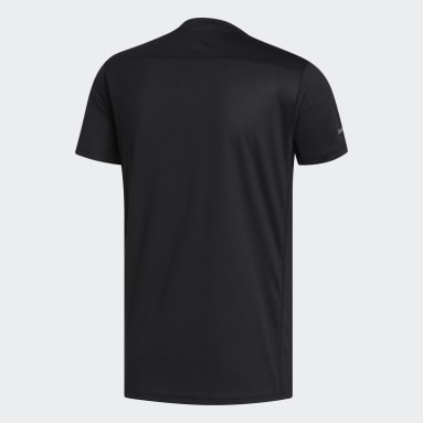 Camiseta para correr Run It 3 Rayas Negro Hombre Running