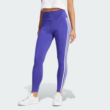 Women's Sportswear Purple Adicolor 3-Stripes Leggings