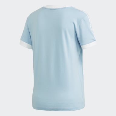 Frauen Originals 3-Streifen T-Shirt Blau
