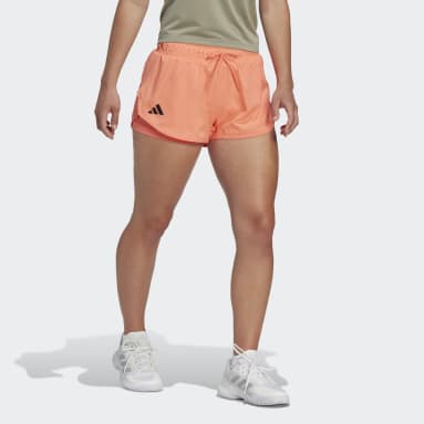 Women Tennis Orange Club Tennis Shorts