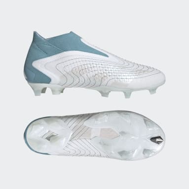 Botas de Futebol Predator Accuracy+ – Piso firme Branco Futebol