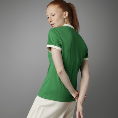 Women Originals Green Adicolor 70s V-Neck Tee