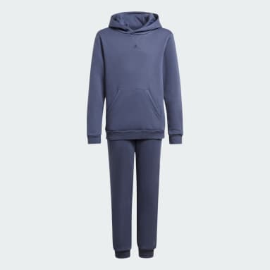 Tuta Hooded Fleece Blu Ragazzo Sportswear