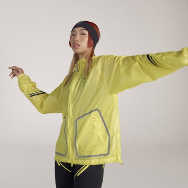 Women Running Yellow adidas by Stella McCartney TruePace Running Jacket