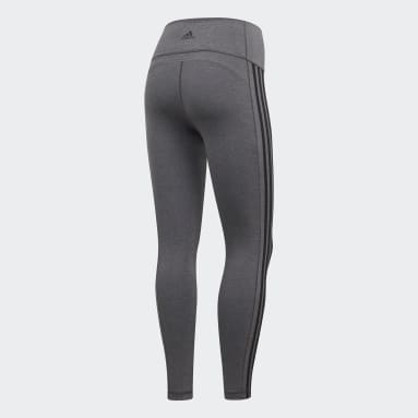 Women's Yoga Grey Believe This 2.0 3-Stripes 7/8 Tights